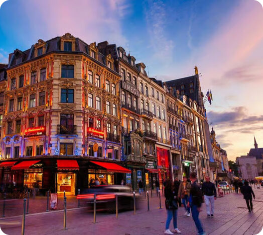 Shopping street in Old Lille